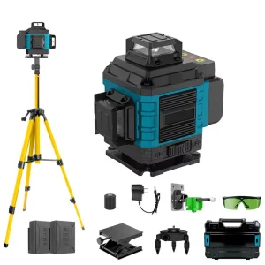 Industrial 16 Line Green Laser Level 360 Self Leveling 3 Horizontal Vertical Cross Line Construction Measuring Tool 1mm