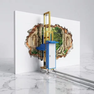 Industrial 3D Wall Painting Machine DX7 Print Head for High Speed UV Inkjet Printing for Outdoor Ads Indoor Decor Flex