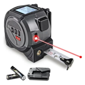 Industrial 40M 131Ft 3 in 1 Laser Tape Measure Digital Laser Distance Meter 5m Tape Measure 3 Year Warranty for Construction