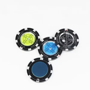 Industrial Acrylic Golf Ball Marker Portable 40*5mm Bubble Level Training Aid Bulk Supply Custom Gift Box Slope