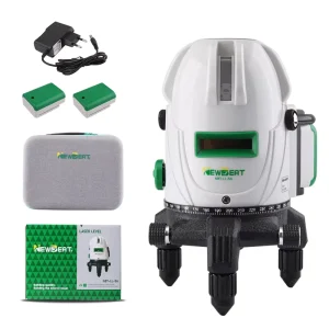 Industrial Battery Rotary Laser Level Detector 5 Lines Green Beam Self Leveling 360 Laser Levels