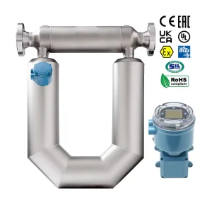 Industrial CMF400 Coriolis Mass Flow Meter for Accurate Mass Flow and Density Control in Process Applications