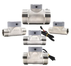 Industrial DN15/20/25/32/50 Pipeline Flowmeter Stainless Steel Hall Sensor ZJSUS Series Measures Fluids 5-1160L/min