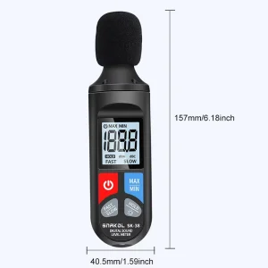 Industrial Digital Sound Level Meter with Level Sensor 30 130dB Range 1.5dB 5dB Accuracy Portable Noise Meter