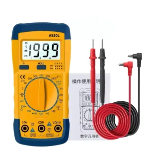 Industrial Electronic Multimeter High Precise 6000 Counts 1000V AC DC Digital Multimeters