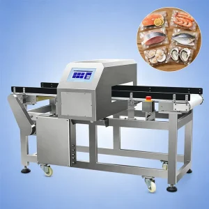 Industrial Food Grade Metal Detector for Seafood Bread Biscuit Conveyor Systems Stainless Steel Multi Voltage Rated