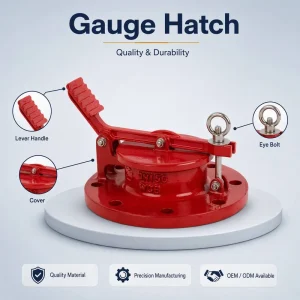 Industrial Gauge Hatch for Safe Tank Access with Corrosion-Resistant Design Secure Sealing Easy Maintenance