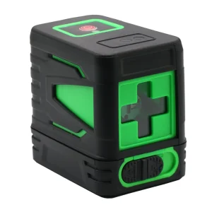 Industrial Grade 2-Lines Green Laser Level Meter with 1-Year Warranty Mini Tool for Tile & Ceiling Cross Line