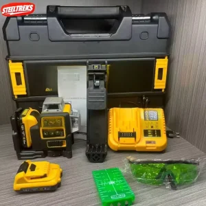 Industrial Grade 360 Rotating 3D 12 Line Green Laser Level Outdoor Construction Marking Tool Lithium Battery