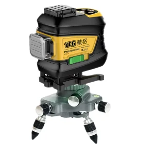Industrial Grade 4D Green Laser Level with Large Capacity Lithium Battery Self Leveling Tool Made in China