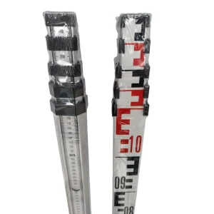 Industrial Grade 5M Aluminum Telescopic Levelling Staff Automatic Level Measuring Instrument Accessories Used for