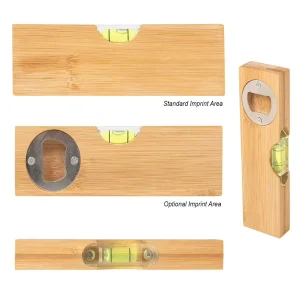 Industrial Grade Bamboo Level with Bottle Opener High Precision +/-1mm