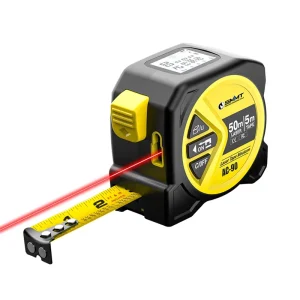 Industrial Grade Class 2 Laser Tape Measure 50m Waterproof Lithium Battery Digital Distance Meter 2.0mm Accuracy 10000