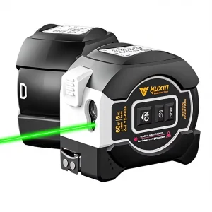 Industrial Grade Digital Laser Rangefinder 60M Range IPX4 Waterproof High Accuracy 2.0mm AAA Battery 505nm CLASS 2 Laser