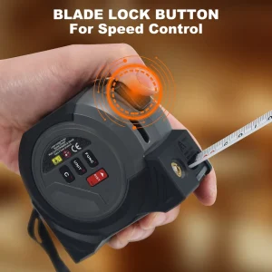 Industrial Grade Laser Tape Measure with Digital Measurement Manual Operation Pythagorean Mode Area Volume Calculation