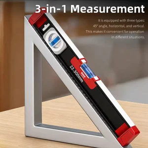 Industrial Grade Level Tool Magnetic Spirit Level Powder Coated for Heavy Duty Leveling DIY Projects