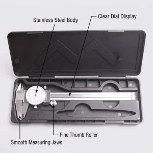 Industrial Grade Mechanical Analog Vernier Caliper YK0072 0 150mm Range Clear Dial Face for Metal Fabrication OEM Workshop
