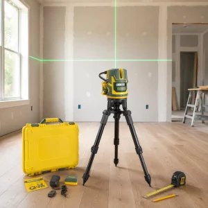 Industrial Grade Strong Light Green Cross Line 5 Lines Battery Powered Pendulum Self Leveling Dual Electric Laser Level