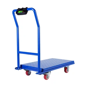 Industrial Heavy Load Cart Platform Trolley Scale OEM ODM LCD HD Digital Indicator for Warehouse Storage Cargo Transport