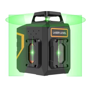 Industrial High Precision 360 Self Leveling Green Laser Level Bright Green Laser for Lithium Battery Professional DIY Grade