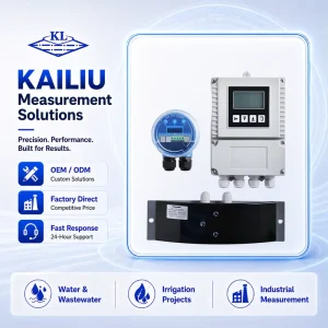 Industrial High Stability Radar Flow Sensor with Display Controller for Open Channels Sewage Plants and Water Monitoring