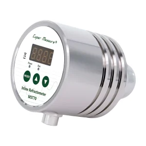Industrial In-Line Process Anti-Stick Refractometer for Brix Measurement RI 1.3330~1.4650 for Maple Milk Honey Beverage ATC