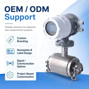 Industrial Measurement Stainless Steel Electromagnetic Flow Meter for Water Oil Gas 4-20mA IP65/IP68