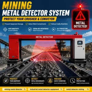 Industrial Metal Detectors Mining Metal Detector for Conveyor Systems Bulk Material Processing OEM Manufacturer