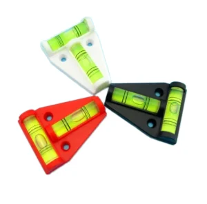 Industrial Mini T-Type Spirit Level Kit Aluminium T-Scope Triangle Bullseye Bubble Level 10mm Accuracy 0-5m Measurement