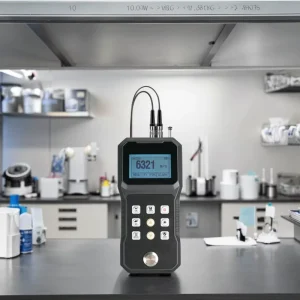 Industrial OEM Ultrasonic Thickness Measuring Gauge for Metal High Precision 0.01mm Resolution 0.75-450mm Range Stores 2000 Data