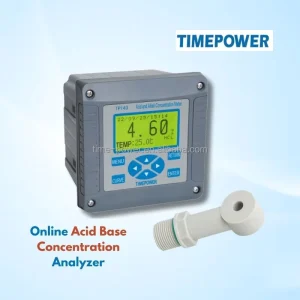 Industrial Online Acid Base Concentration Meter Inductive Sensor 2% Accuracy 4-20mA Output pH Range 0-14 Temperature 0-50