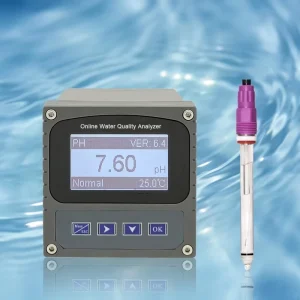 Industrial Online pH Meter Digital Sensor 0-14pH Analyzer for Organic Solvent Strong Acid and Base
