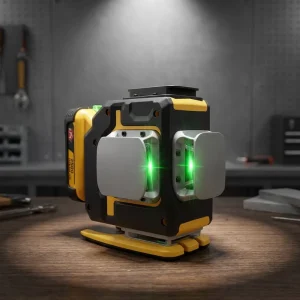 Industrial Professional 12lines Level Kit 12V Lithium Battery Green Beam Super Bright 40mW Pendulum Self Leveling 2mm