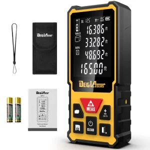 Industrial Professional Handheld Laser Rangefinder Distance Meter IP54 Waterproof 1.5mm Accuracy Extendable Pintail Display