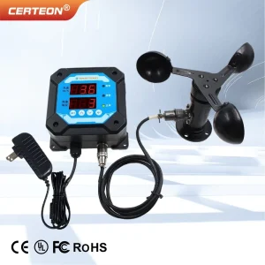 Industrial RS485 Wind Speed Sensor Cup Anemometer Wind Meter High Precision Wind Alarm Sensor 12 24VDC Outdoor Airflow Detector