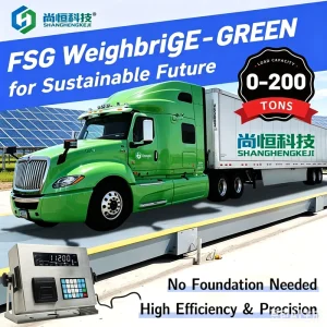 Industrial Shangheng SCS 200 18m 200 Ton Digital Electronic Waterproof IP68 LED Display Heavy Duty Truck Platform Scale Q235B C3