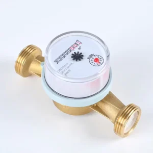 Industrial Single Jet Water Meter DN15 Threaded Connection Brass Copper MAP10 Pressure IP68 OEM Water Meter