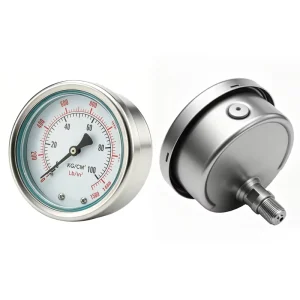 Industrial Stainless Steel Pressure Gauges High Accuracy Wide Range Joint for Hydraulic Pneumatic Systems