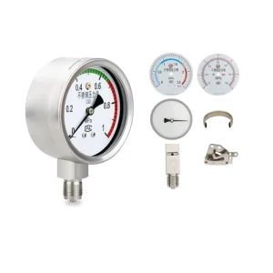 Industrial Stainless Steel Vacuum Air Gas Hydraulic Pressure Gauge Manometer