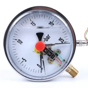 Industrial Standard Shock Resistant Liquid Filled Pressure Meter Hydraulic Electrical Contact Pressure Gauge