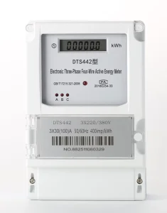HUIXIA DTS High Precision Class 1.0 Three Phase Panel Meter 380V 100A LCD Display for Industrial Power Consumption Monitoring