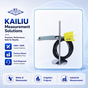 Industrial Ultrasonic Doppler Flow Meter Open Channel Testing for Municipal Drainage and Waterway Survey Projects