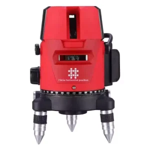 Infrared Level Meter High precision Lithium Battery powered Green Light Leveling Instrument Automatic 5 line Green