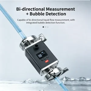 Inline Ultrasonic Flow Meter Micro Flow Detection Smart System Laboratory Use High Precision Micro Flow Sensor