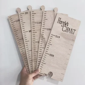 Ins Wooden Minimalist Style Children’s Height Gauge DIY Children’s Bedroom Dormitory Height Wall Measuring Instrument
