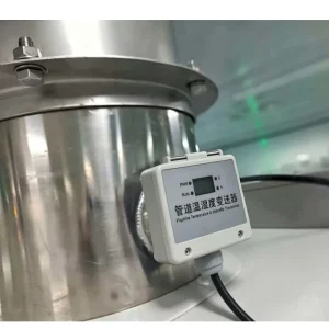 Insertion Type Duct Temperature Humidity Probe 0-20mA Current Output Two Wire Pipeline Air Flow Sensor Detector