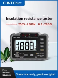 Insulation Resistance Tester Digital Vibration Meter 250V-2500V Megohmmeter 0.1M~20G High Resistance Meter ZTW1902A