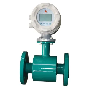 Integrated Electromagnetic Flow Meter Flange Type Sensor for Liquid Oil Water Gas Flow Measurement Stainless Steel Construction