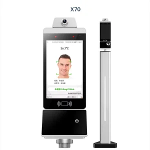 Intelligent 3-in-1 X70 Breathalyzer Alcohol Tester with Face Recognition and Temperature Detection