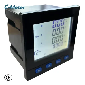 Intelligent 72*72 Size LCD Display Three Phase Voltage Panel Meter for Monitoring Current Voltage Frequency